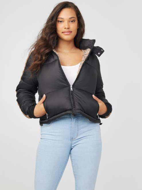 Chaqueta Acolchada Bakir Guess Negro Azabache Multi