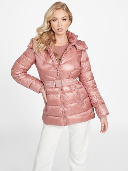 Chaqueta Acolchada Guess Eco Silene Rojo Glen