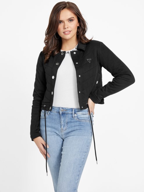Chaqueta Acolchada Guess Becca Negro Azabache