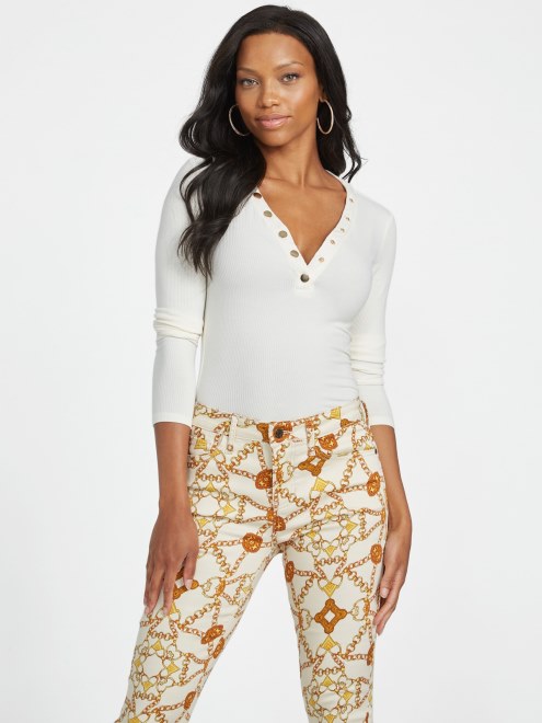 Camiseta Guess Eco Delia Paloma Blanca