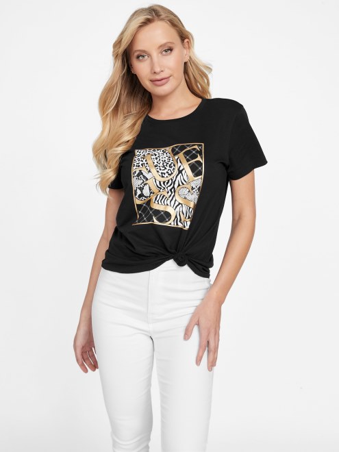 Camiseta Con El Logo De Iggy En Negro Azabache