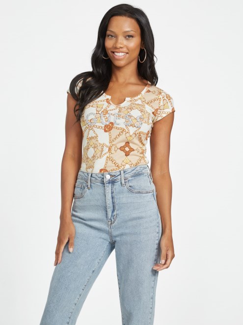 Camiseta Cool Con Estampado De Cadena De Invierno Adivina Holly Crush