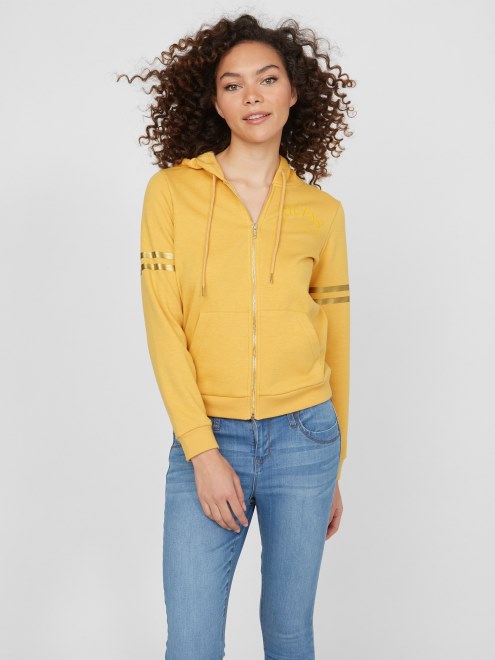 Sudadera Con Capucha Y Cremallera Con Logo De Pilar Albaricoque Polvoriento Supongo