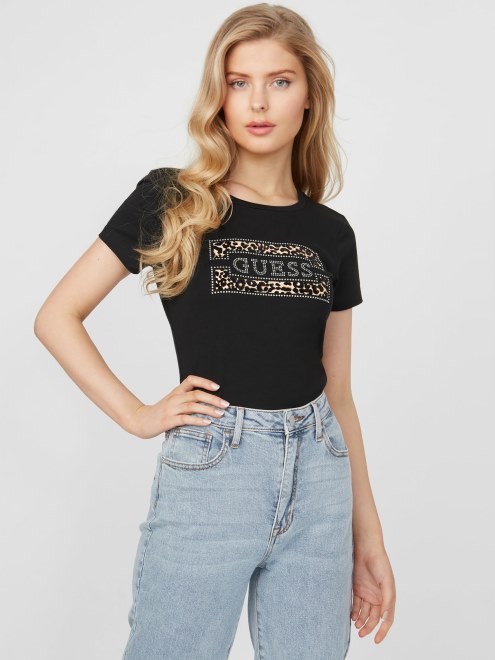 Camiseta Negra Azabache Multi Capri Con Logo Supongo