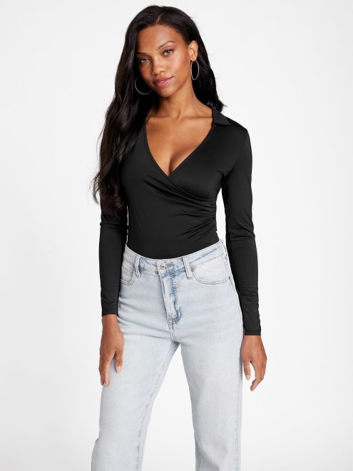 Cuerpo Adivinar Eco Fannah Negro Azabache