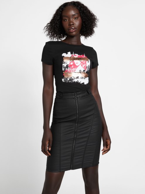 Camiseta Guess Amoni Negro Azabache