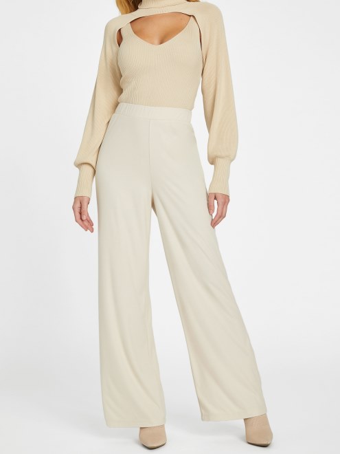 Ostra Perla Valene Pantalones Palazzo Adivinar