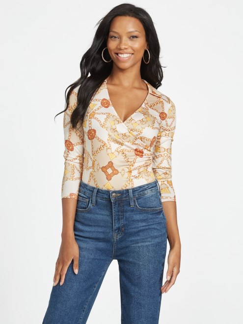 Body Con Estampado Eco Fannah Cool Winter Cadena Estampado Guess