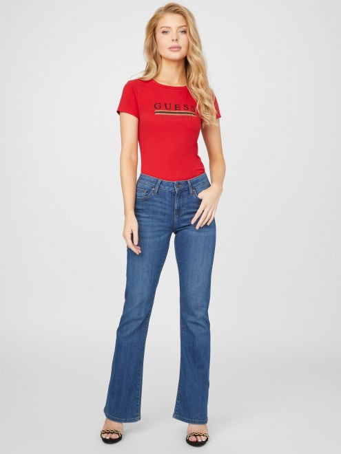 Camiseta De Lentejuelas Esterlinas Rugby Rojo Supongo