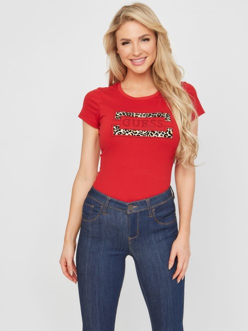 Camiseta Con El Logo Capri Rojo Rugby Adivinar