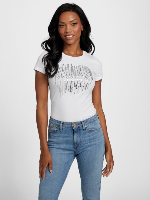 Camiseta Blanca Pura De Guess Frances