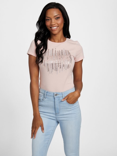 Camiseta Frances De Encaje Rosa Supongo