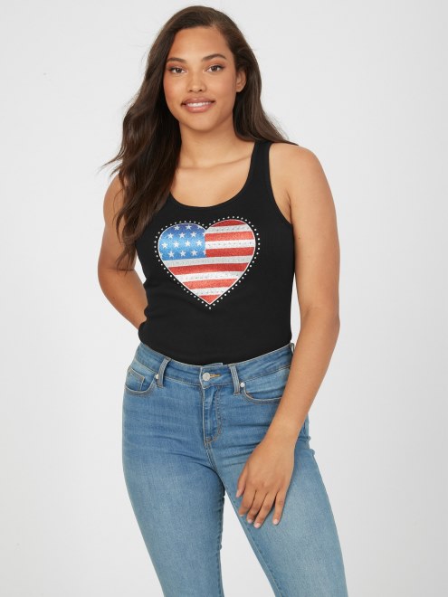 Camiseta De Tirantes Guess Jet Black Eco Julio