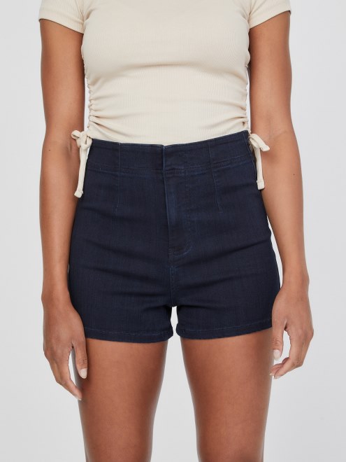 Guess Shorts De Corsé Eco Emberly Con Lavado Oscuro