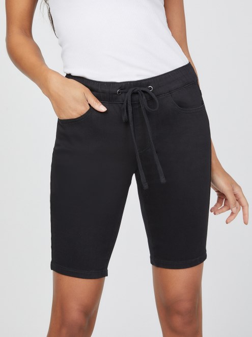 Pantalon Corto Cassia Jogger Midi Guess Negro