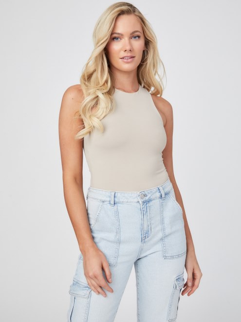 Body Sin Costuras Guess Barb Top Terciopelo