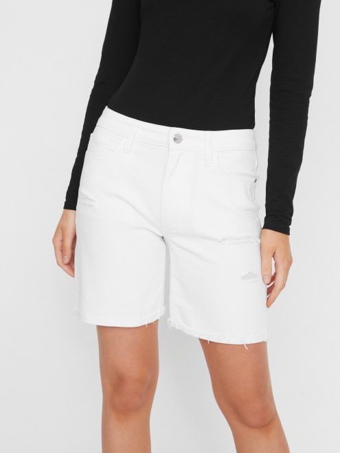 Leticia Shorts Midi Adivinar Blanco