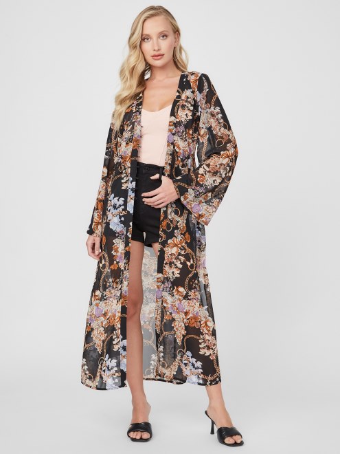 Guess Maxi Plumero Tauryn Con Estampado De Cadenas