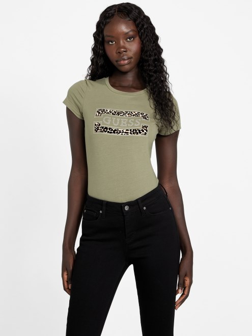 Camiseta Con Logo De Guess Capri Lavado Isla 32''