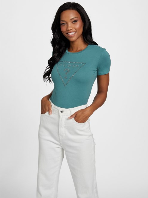 Camiseta Con El Logo De Estrás De Zillah De Guess Sage Crush