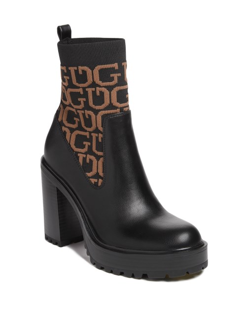 Botas Con Tacon Y Logo