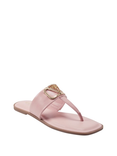 Rosa Claro Frosty Bling T-strap Sandalias Supongo