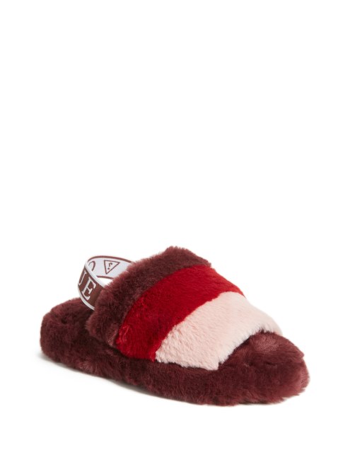 Pantuflas De Piel Sintética Guess Liddie Multicolor