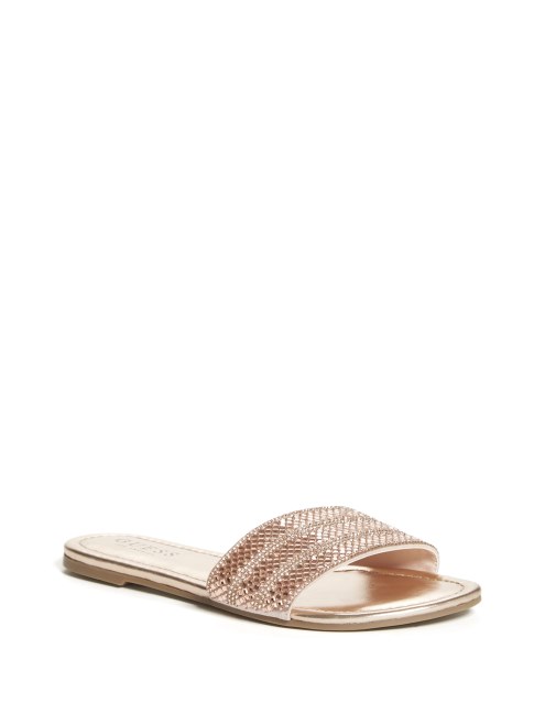 Sandalias Bryor Chanclas Guess Rosa Multi Tejido