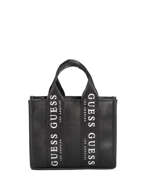 Bandolera Mini Con Cinta Del Logo Guess Negro
