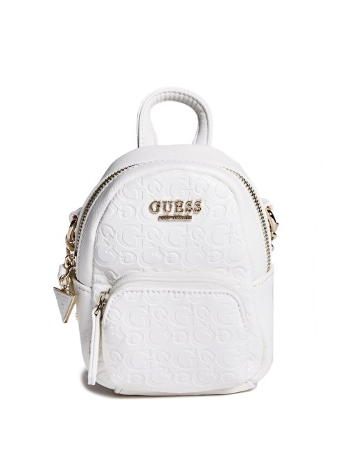 Guess Minibolso Bandolera Acolchado Evan Multicolor Blanco