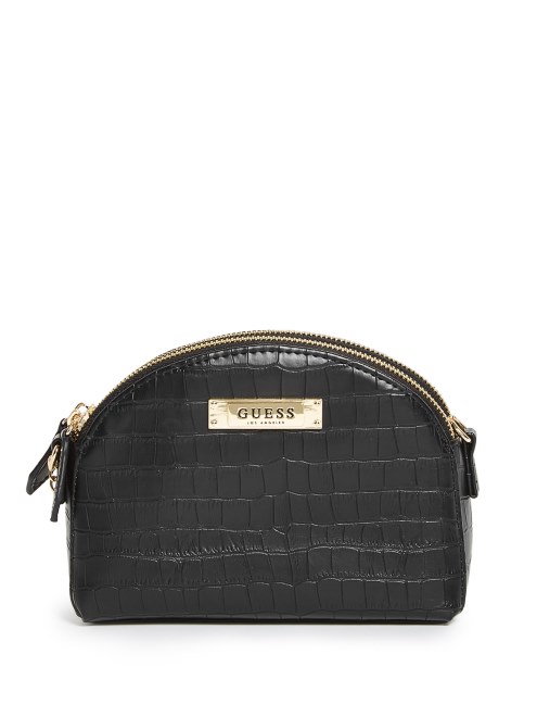 Bolso Cruzado Sophie Negro Con Doble Cremallera Guess