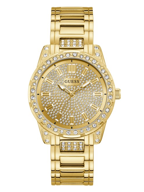 Reloj Analógico Con Diamantes De Imitación En Tono Dorado Guess Sin Color