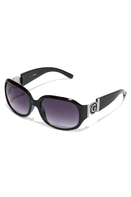 Gafas De Sol De Plastico Con Logo Cortado Adivinar Negro