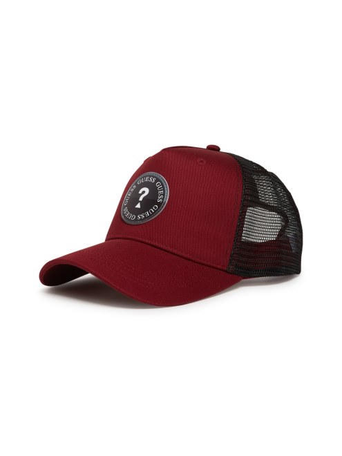 Gorra De Camionero Con Logotipo De Circulo De Goma Burdeos