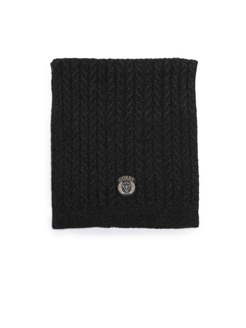 Bufanda Con Logo Colegial Adivinar Negro