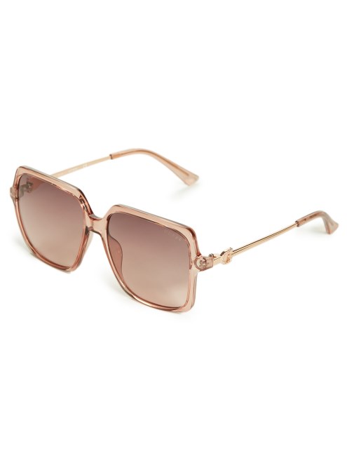 Guess Gafas De Sol Cuadradas Extragrandes En Rosa