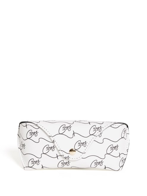 Script Logo Gafas De Sol Estuche Blando Crema Adivinar