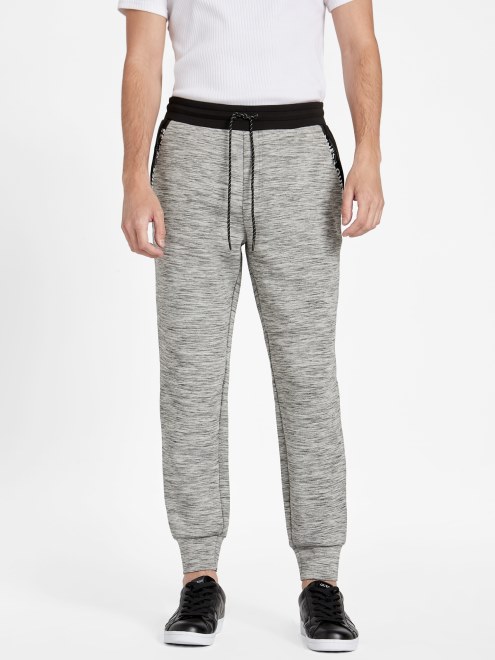 Joggers De Neopreno Benson Gris Melange Claro Guess