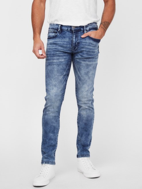 Vaqueros Pitillo Guess Sammy Naturales Con Varios Lavados