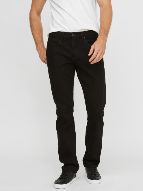 Guess Delmar Jeans Ajustados Rectos Lavado Negro