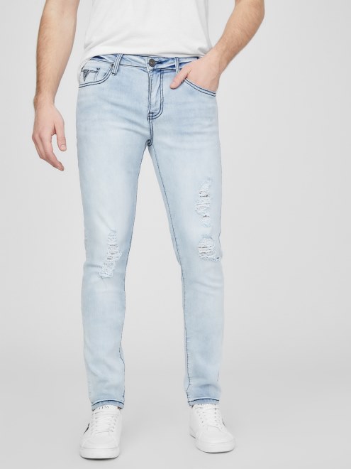 Guess Sammy Jeans Ajustados Superelásticos Light Destroy Wash