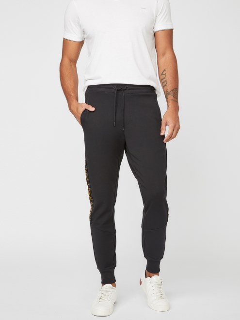 Joggers Con Cinta Del Logo De Guess Jon Negro Azabache