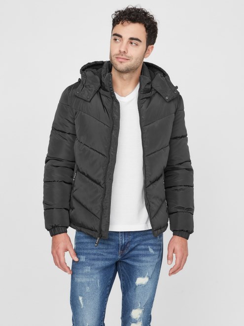 Chaqueta Acolchada Chase Adivinar Negro Azabache
