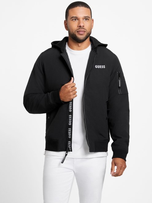 Saul Chaqueta Con Capucha Adivinar Negro Azabache