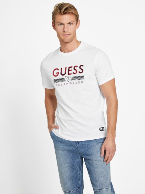 Camiseta Eco Koda Con Cuello Redondo Blanco Puro Guess