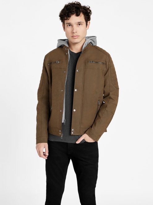 Chamarra Preston De Ante Sintetico Adivinar Coñac