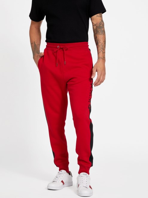 Joggers Varsity Rojo Eco Marcus Logo Adivinar