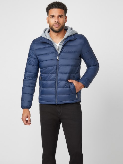 Guess Hampton Chaqueta Acolchada Azul
