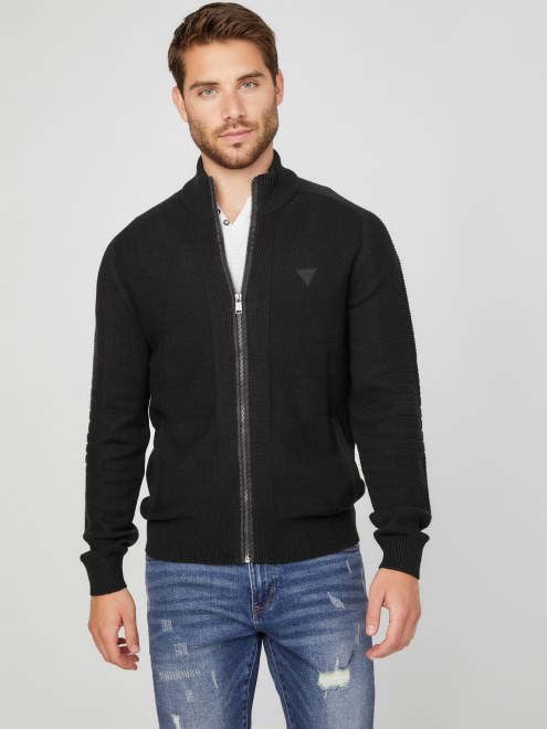 Jersey Cuello Alto Chet Adivinar Negro Azabache