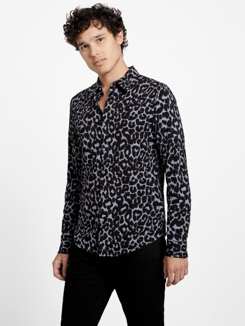 Supongo Que Camisa Gris Con Estampado Animal Magnet Rocki